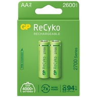 Batérie AA R6 GP ReCyko NiMH 2600mAh, 2 kusy