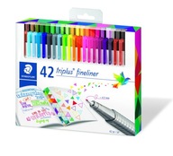 Fineliner 334 Staedtler Triplus sada 42 farieb