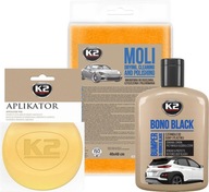 APLIKÁTOR K2 BONO BLACK 200G BLACK MIKROVLÁKNA