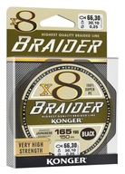 KONGER X8 BRAIDER BRIDGE 0,16MM 150M ČIERNA 2501