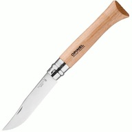 Zúbkovaný skladací nôž Opinel No.12 Inox – prírodný