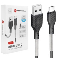 Uhlíkový USB kábel USB-C 18W Android Auto | 100 cm