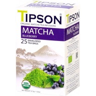 TIPSON Matcha Blueberry zelený čaj s čučoriedkou