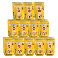 PEDIGREE Junior sada mokrého krmiva 24x400g Kur