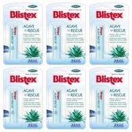 Blistex agáve záchranný balzam na pery SET 6x 3,7 g