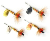 4 x MEPPS AGLIA MOUCHE RED FLY Nr.00/1,5g S.G.C.B.