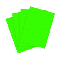 Neónovo zelený cenník - 105x39 mm (300 listov A4)