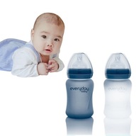 Sklenená fľaša s cumlíkom 150 ml, Everyday Baby