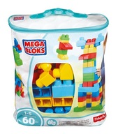 MEGA BLOKS DCH54 TAŠKA 60 ELEMENTOV MODRÉ BLOKY