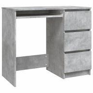 VidaXL Stôl Concrete Grey 90x45x76 cm Drevotrieska