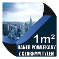 Čierny chrbát, čierny chrbát, poťahovaný banner 510g, reklamný banner, reklama 1 m2