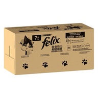 Felix pre mačku 60 x 85g mix príchutí pre seniorov