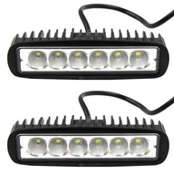 PRACOVNÁ LAMPA 6 LED RÔZNY PANEL 18W CE HOMOL