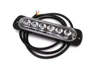 Zelená LED Stroboskopická lampa 6 LED 12V-24V