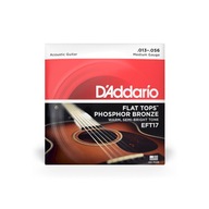 Struny D'Addario Flat Tops Medium 13-56 EFT17