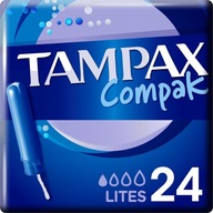 Tampóny s aplikátorom TAMPAX Compak 24 ks LITES