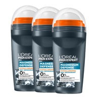 Deodoranty pre mužov Set 3x Loreal Expert Magnesium Defense 50ml