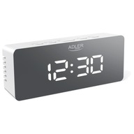 Hodinky Adler AD 1189W LED budík biely