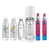 SodaStream TERRA WHITE + 2x Fľaša s poistkou 1L + CO2