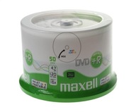 MAXELL DVD+R 4,7 GB 16X VYTLAČITEĽNÁ FF WHITE CAKE*50