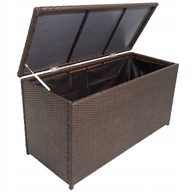 ZÁHRADNÝ BOX HNEDÝ 120x50x60 cm RATTAN