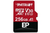 PATRIOT 256GB EP MICRO SDXC V30 100/80MBS + ADAPTÉR