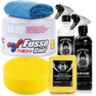 Car Wax Fusso Coat Light IPA Lubricant Clay Microfiber Set