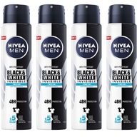 NIVEA pánsky antiperspirant Black&White 4x250ml