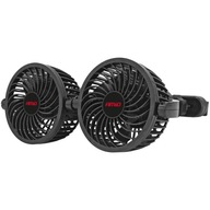 AMIO DVOJITÝ VENTILÁTOR DO AUTOMOBILU pre opierku hlavy 12V