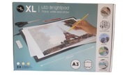 SVIETENÁ LED tabuľa na kreslenie pre náčrty XL A3
