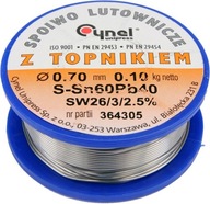 SPÁJKA 0,7MM 100G SN60PB40 76806/YAT