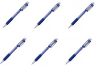 Pentel mechanická ceruzka s gumou modrá x 6