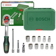 Sada 10 ks nástrčiek 1/4'' s račňou BOSCH