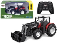 Tractor Red Traktorová diaľkovo ovládaná pohyblivá lyžica 1:24