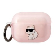 Karl Lagerfeld NFT Ikonik Choupette Head – puzdro AirPods Pro 2 (ružové)