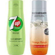 Balenie dvoch nápojov SodaStream7UpFREE+OrangeMango