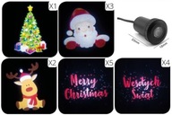 Projektor Vianočná LED 12V dekorácia lampy Hologram