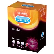 Kondómy DUREX Fun Mix, 24 kusov