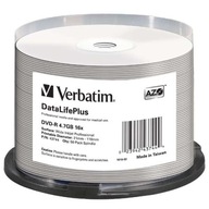 Verbatim DVD-R, DataLifePlus Wide Inkjet Printable