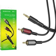 1,5 m audio kábel AUX mini Jack 3,5 mm 2x RCA Cinch