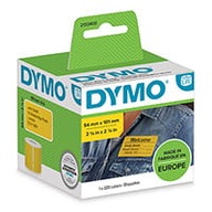 Papierové štítky Dymo 101 mm x 54 mm žlté 2133400