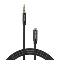 TRRS audio kábel 3,5 mm samec na 3,5 mm samica Vention BHCBF 1 m čierny