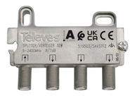 Splitter 1/3 TV pozemnej a káblovej TV DVB-T2 -C Splitter