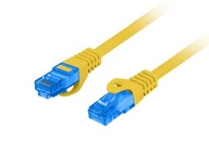 LANBERG PATCHCORD S/FTP CAT.6A 10M ŽLTÉ LSZH CCA (PLAŠENÉ)