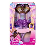 BARBIE DREAMTOPIA BALETNÉ ŠATY BÁBIKA MAGICKÉ SVIETIDLÁ BRUNETKA