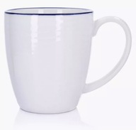 PORCELÁNOVÝ HRNČEK 400ML DUKA BIELY VEĽKÝ NÁMORNÍCKY MODRÁ