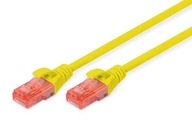 Digitus Patchcord DIGITUS UTP kat. 6 10m PVC žltý