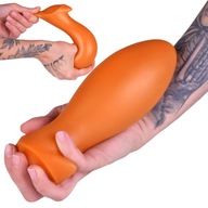 Extra veľký silikónový análny kolík 18 cm, mäkký a pružný análny kolík