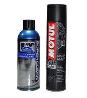 BEL-RAY SUPER CLEAN + mazivo na reťaz MOTUL C1