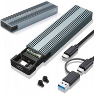 Kľúč M.2 NVMe PCIE B+M USB C 3.1 SSD